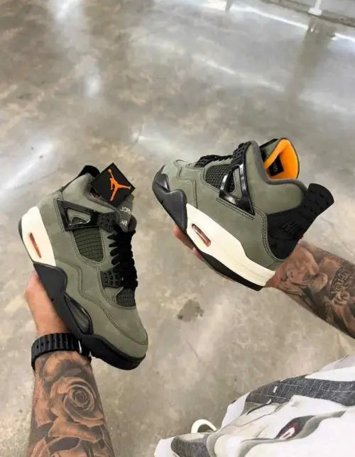 nikee Air Jordan Retro 4 x Undefeated Deep Green