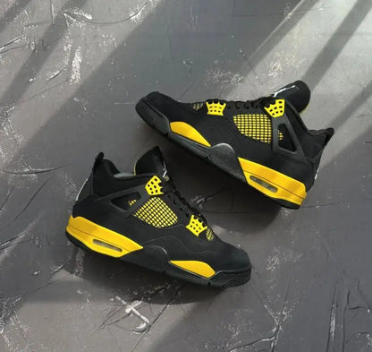 Nik.e Air Jordan Retro 4 THUNDER YELLOW (SEMI UA)