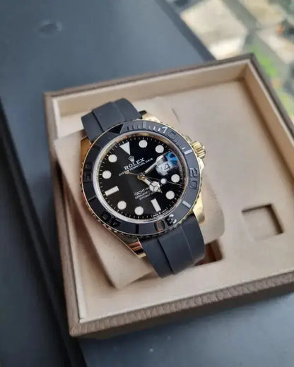 ROLEX YACH MASTER GOLD BLACK