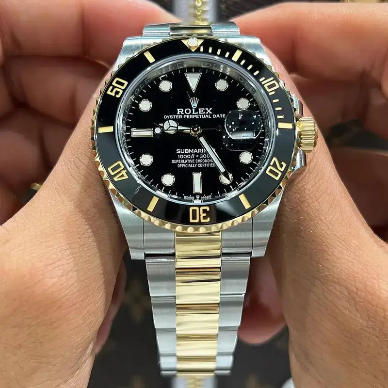 RLX SUBMARINER GOLD BLACK