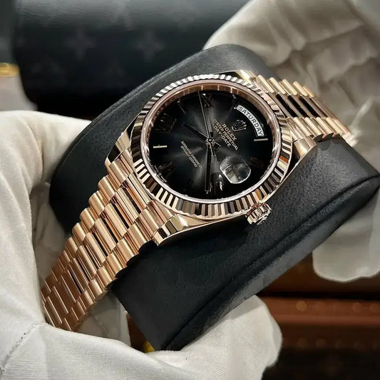 ROLEX ROSE GOLD BLACK DAIL LIONEL MESSI EDITION