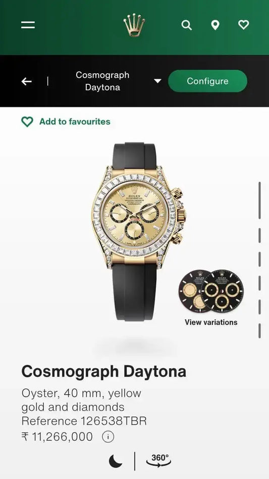 ROLEX DAYTONA BELT