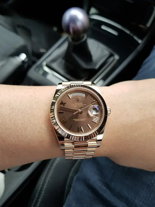 RLX DAYDATE CHOCOLATE DAIL
