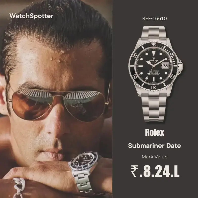 RLX SUBMARINER SILVER BLACK SALMAN KHAN EDITION