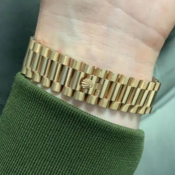 RLX DAY-DATE ROSE GOLD OLIVE GREEN DAIL